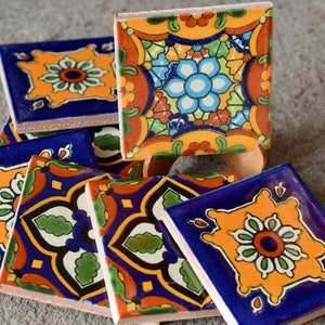 9 ~Talavera Tiles handmade  3 "X 3"