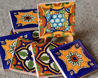 9 ~Talavera Tiles handmade  3 "X 3"