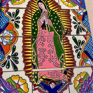 12 pieces Mexican Tile Wall Mural
