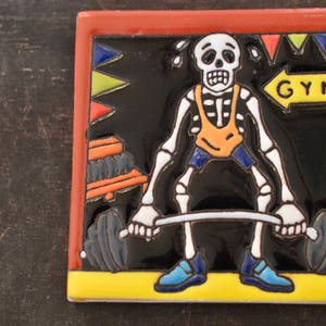 Talavera Mexican Tile- Day of the Dead / Catrín at the  GMY