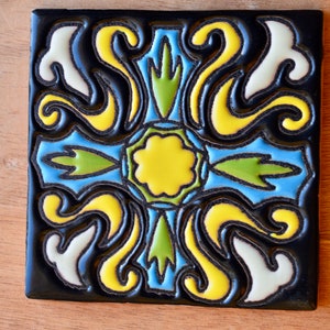 10 Azulejos Mexicanos. Pintados a mano 4x4&quot;