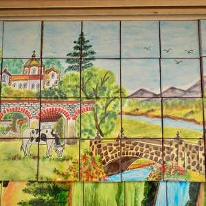 35 pieces Mexican Tile Wall Mural