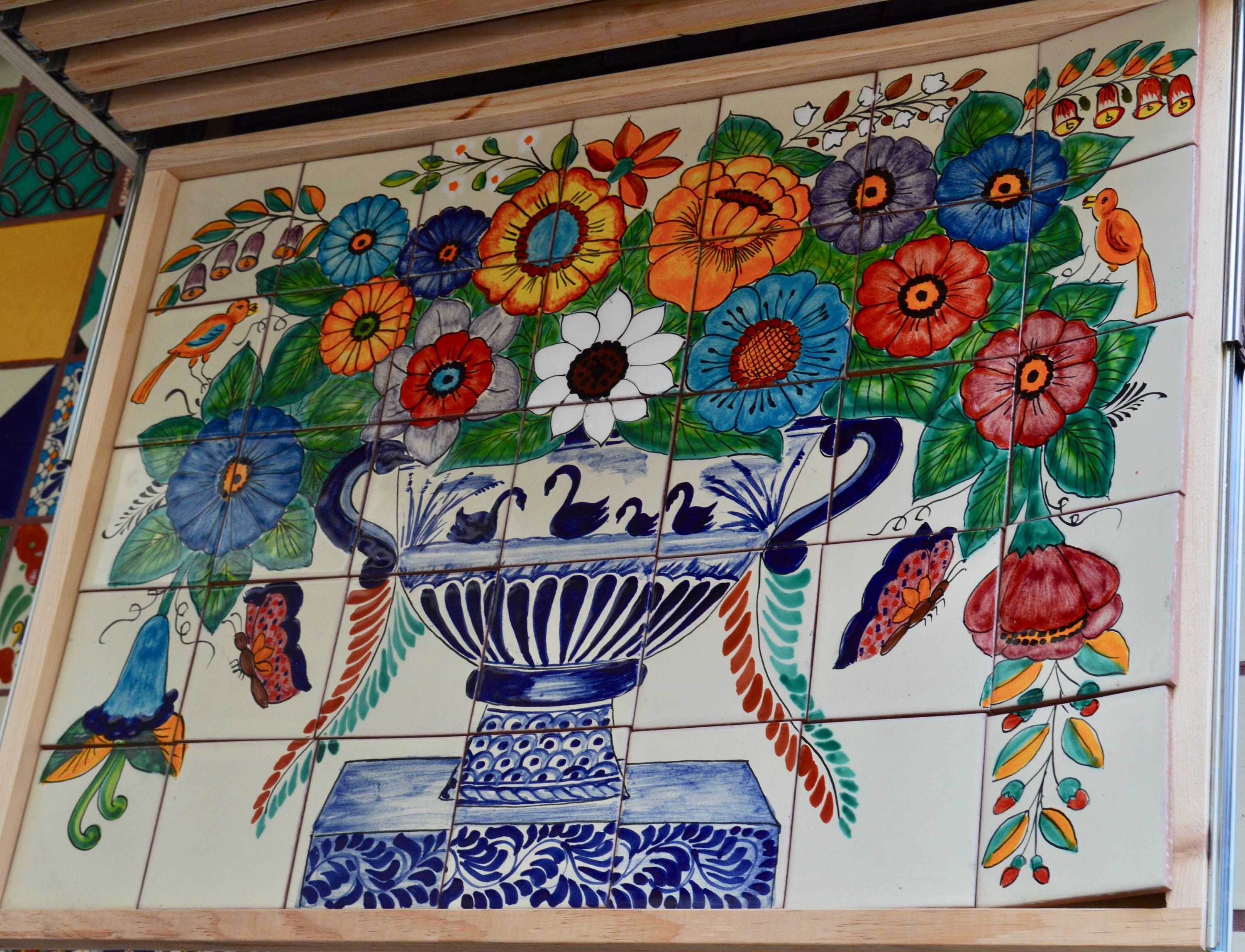 35 pieces Mexican Tile Wall Mural Etsy