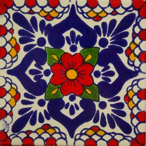 9 ~Talavera Tiles handmade  3 "X 3"