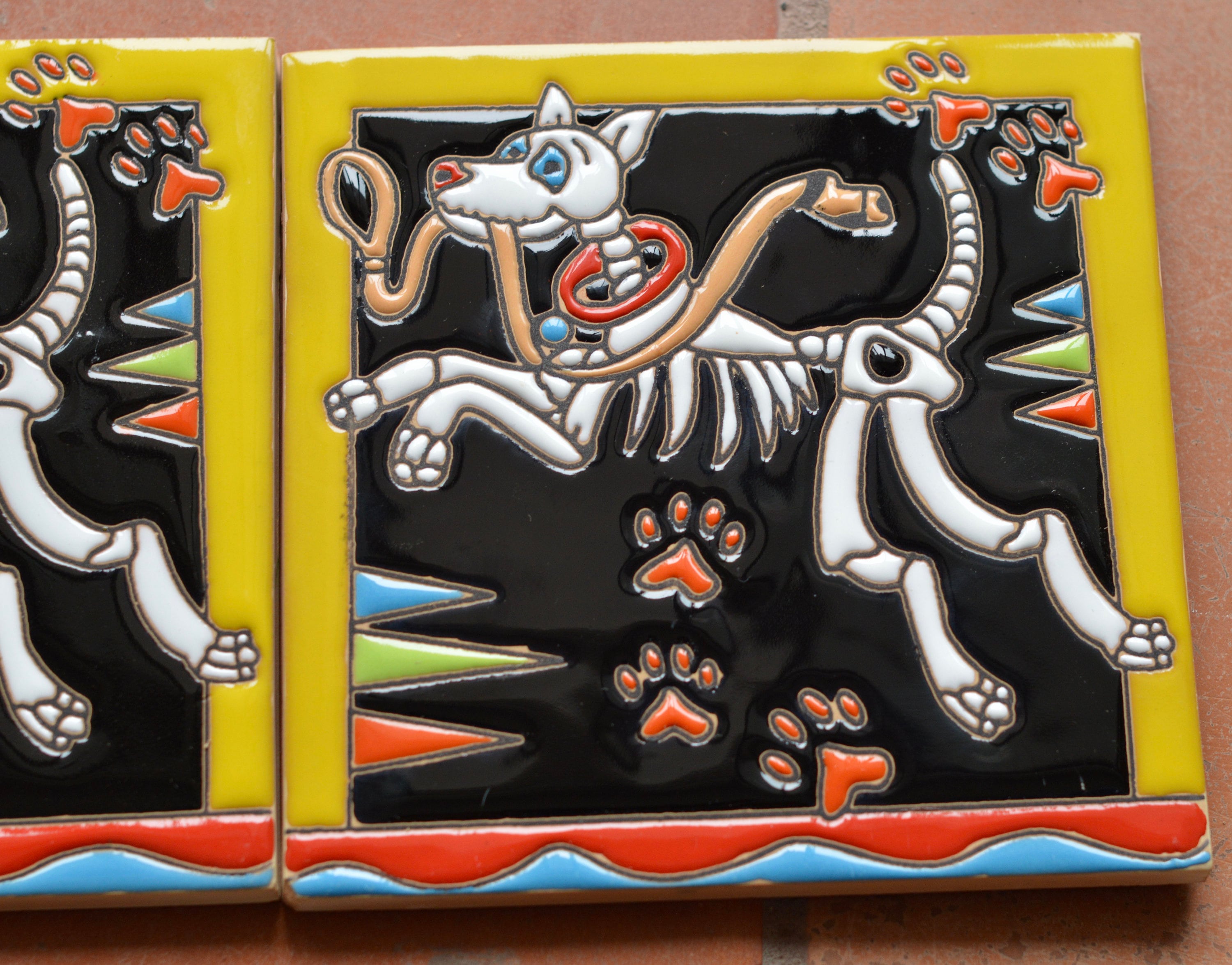 Dog Fun Tile DOG FRIEND Playing/ 6x6 Tile - Etsy