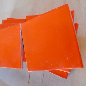 90 Solid Talavera Tiles. Orange   4&quot; inches