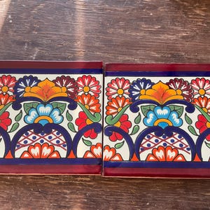 22 ~Talavera Tiles handmade 6 &quot;X 6&quot;