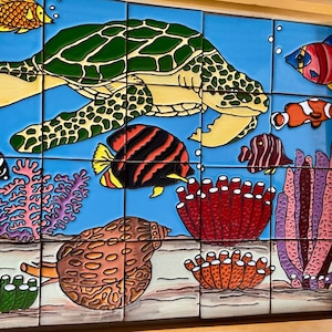 24  pieces Mexican Tile Wall Mural