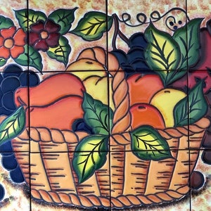 12  pieces Mexican Tile Wall Mural