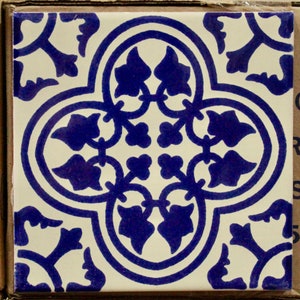 9 ~Talavera Tiles handmade  3 &quot;X 3&quot; Blue and white options