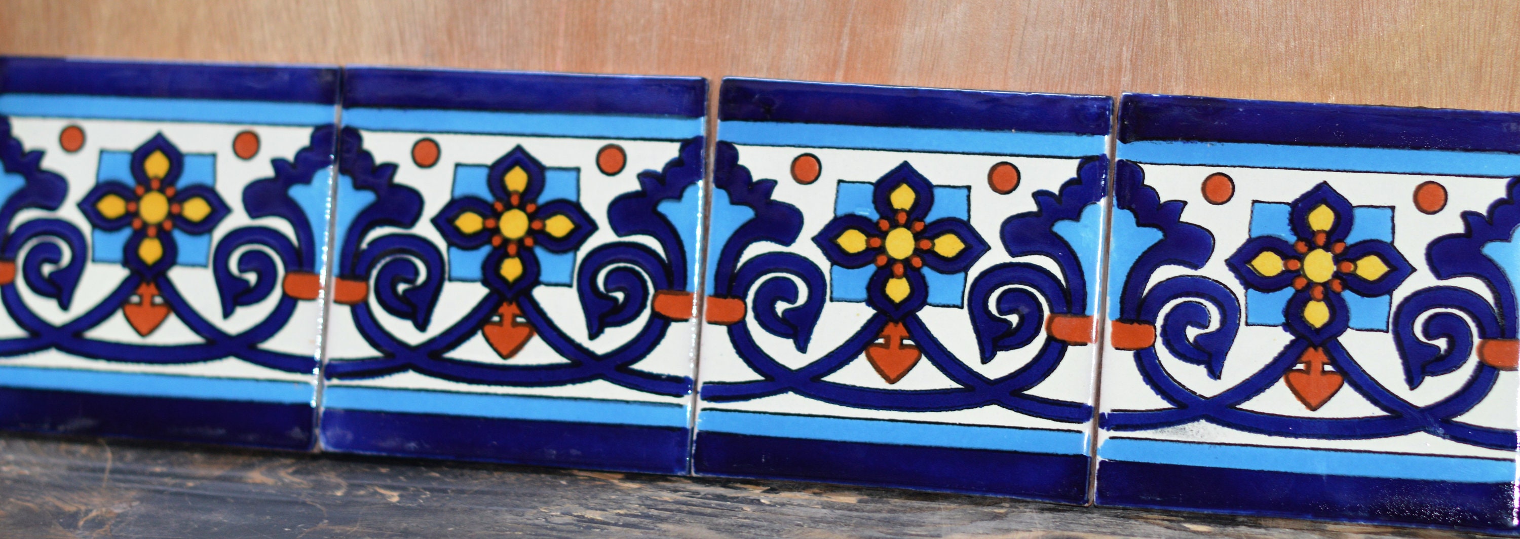 12 Talavera Fliesen handbemalt 4 X 4 gemischt | Etsy