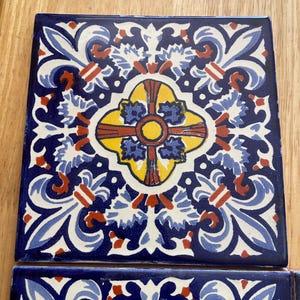 40 Mexican Talavera Tiles handmade- Hand painted 4 &quot;X 4&quot;