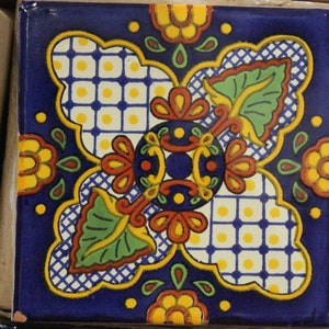 9 ~Talavera Tiles handmade  3 "X 3"