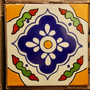 9 ~Talavera Tiles handmade  3 &quot;X 3&quot;