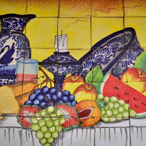 35 pieces Mexican Tile Wall Mural