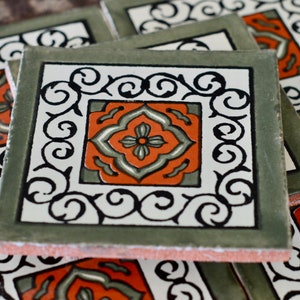 Hand Painted Ceramic Tile - Southwest Style Tile - La Fuente