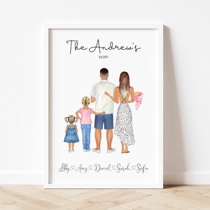 Family print Personalised, Family portrait, Family Gift, My Family, Family picture, Wall Print, Family Prints, Home Gift, Personalised Gift