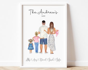 Family print Personalised, Family portrait, Family Gift, My Family, Family picture, Wall Print, Family Prints, Home Gift, Personalised Gift