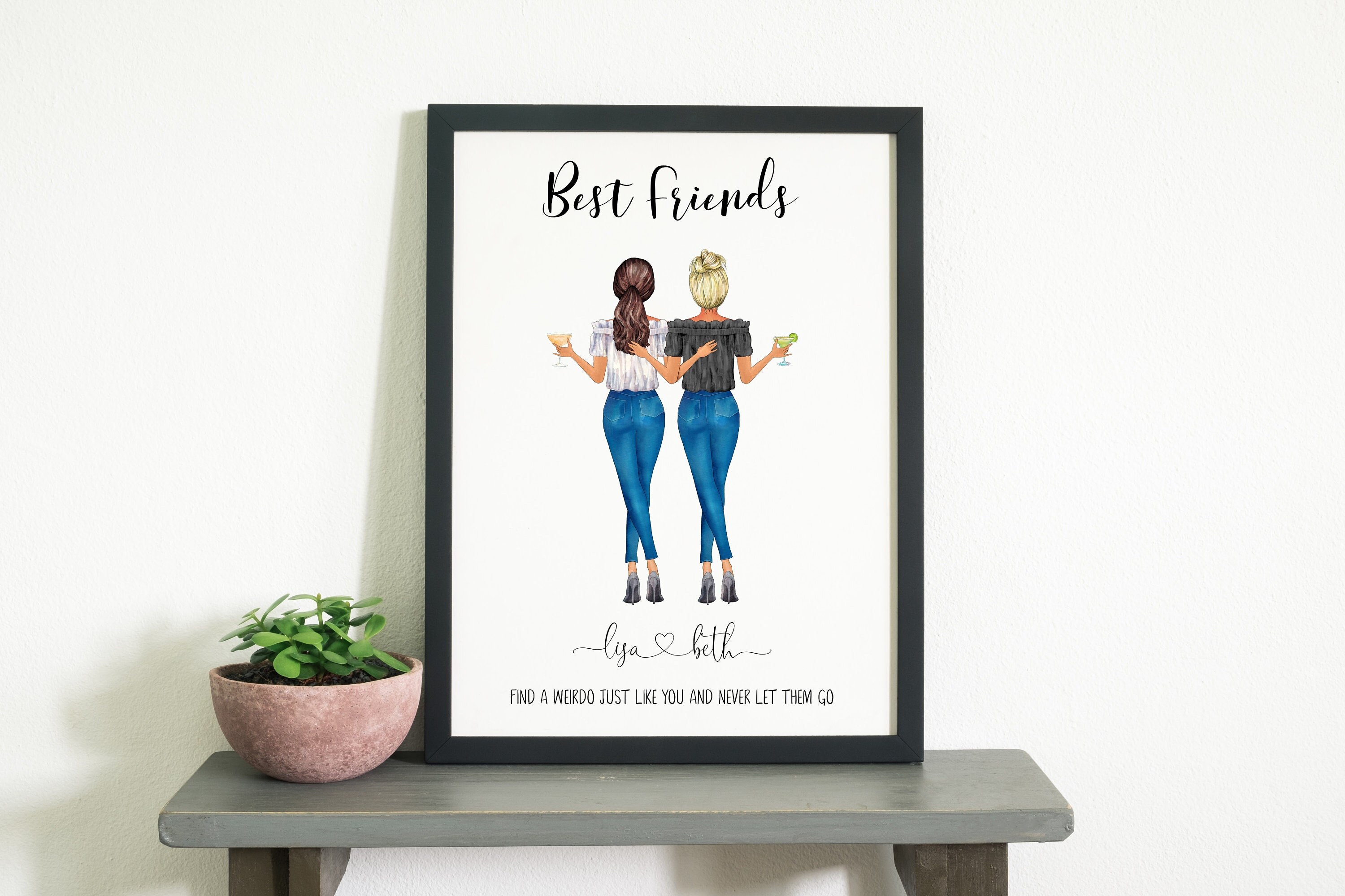 Friends Definition Print, Friendship Gifts, Friendship Quotes, Best Friend  Print, Gifts For Bestie, Gift For Friends, Home Decor, Wall Print