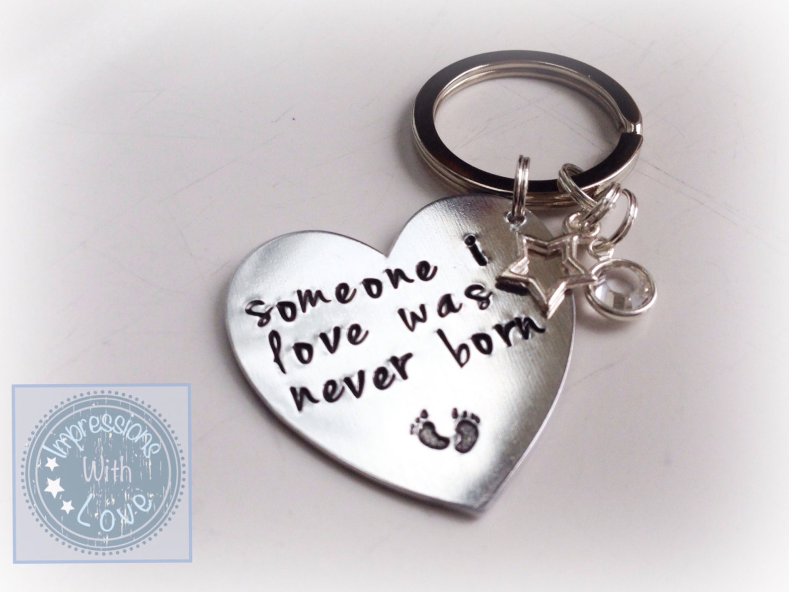 Infant Loss Miscarriage Keepsake Keyring Someone I Loved Was Etsy UK