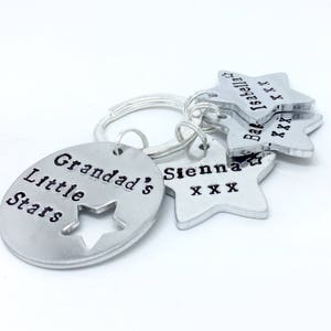 grandad keyring, Grandad Gift- personalised grandparent gift- for him- Father&#39;s Day- gifts for men