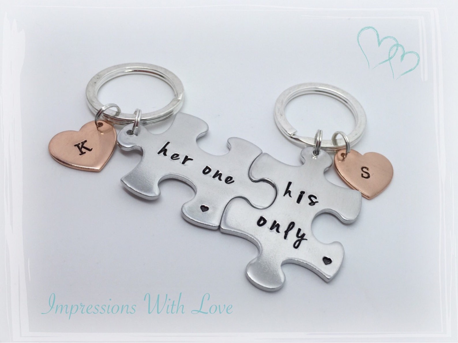 Couples Keyring Set Valentines Gift Jigsaw Pieces Keychain Etsy UK
