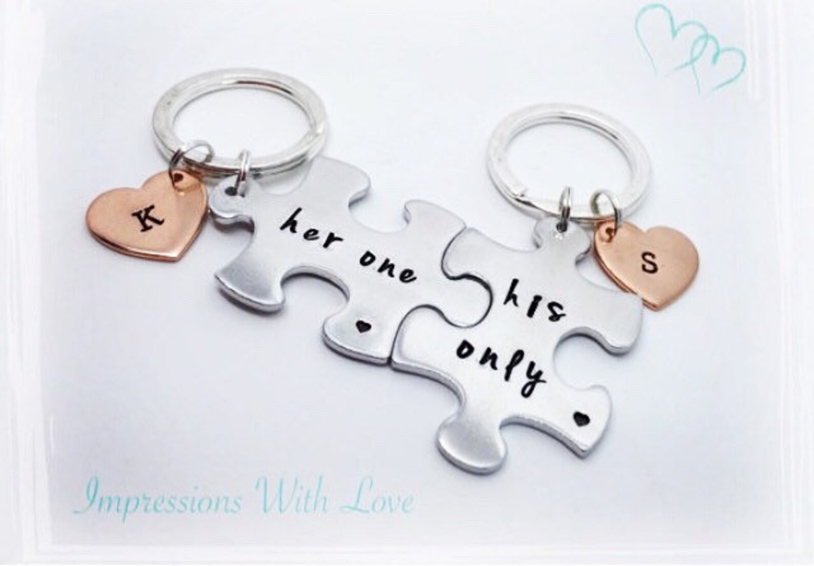 Couples Keyring Set Valentines Gift Jigsaw Pieces Keychain Etsy UK