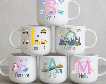 Child's Unbreakable Mug, Personalised, 6oz, Kids Toddler Plastic Cup, Gift for Son, Daughter, Niece, Nephew, Granddaughter, Grandson