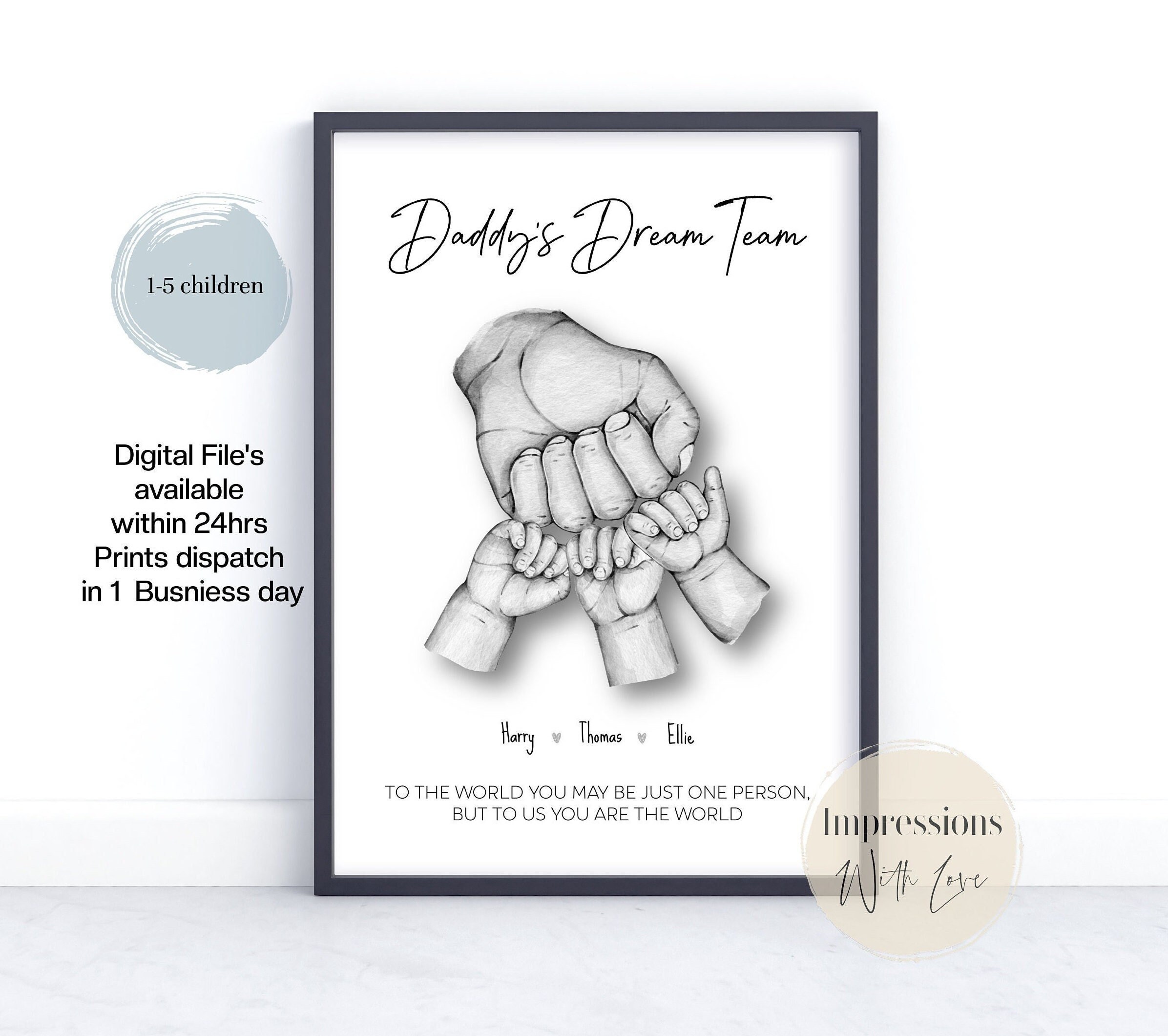Personalised Fist Bump Birthday Card For Dad, Uncle, Grandad, Brother - Handmade, Includes Envelope, A5 Size