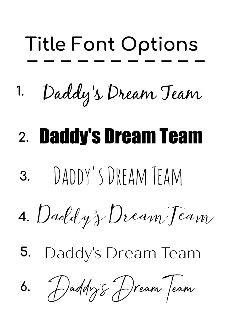 Fathers Day gift, football print, dads dream team, gifts for dad, personalised print, printable gift, gifts for him, custom football gift image 5