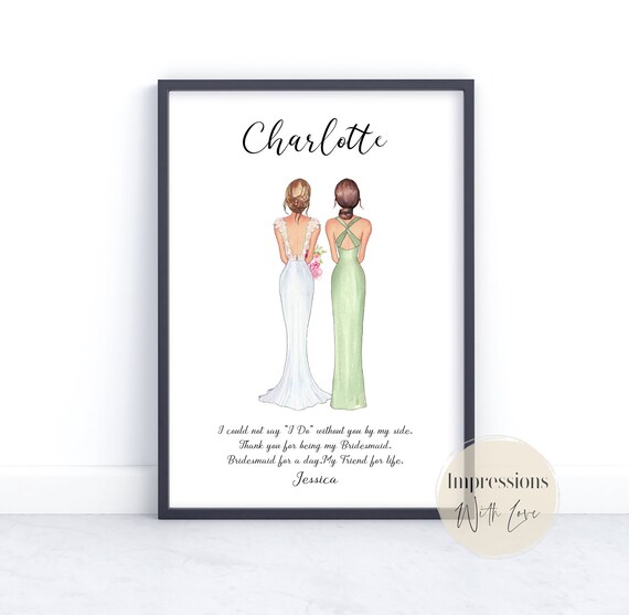 Thank you gift for cheap bridesmaid