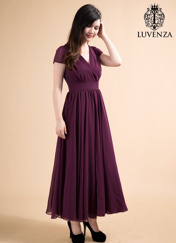 Dark Purple Maxi Dress