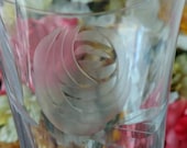 12 Fostoria quot Rose quot Cut Crystal Glasses (6 Iced Tea Glasses and 6 Wine or Sherry Glasses) - Elegant, Beautiful