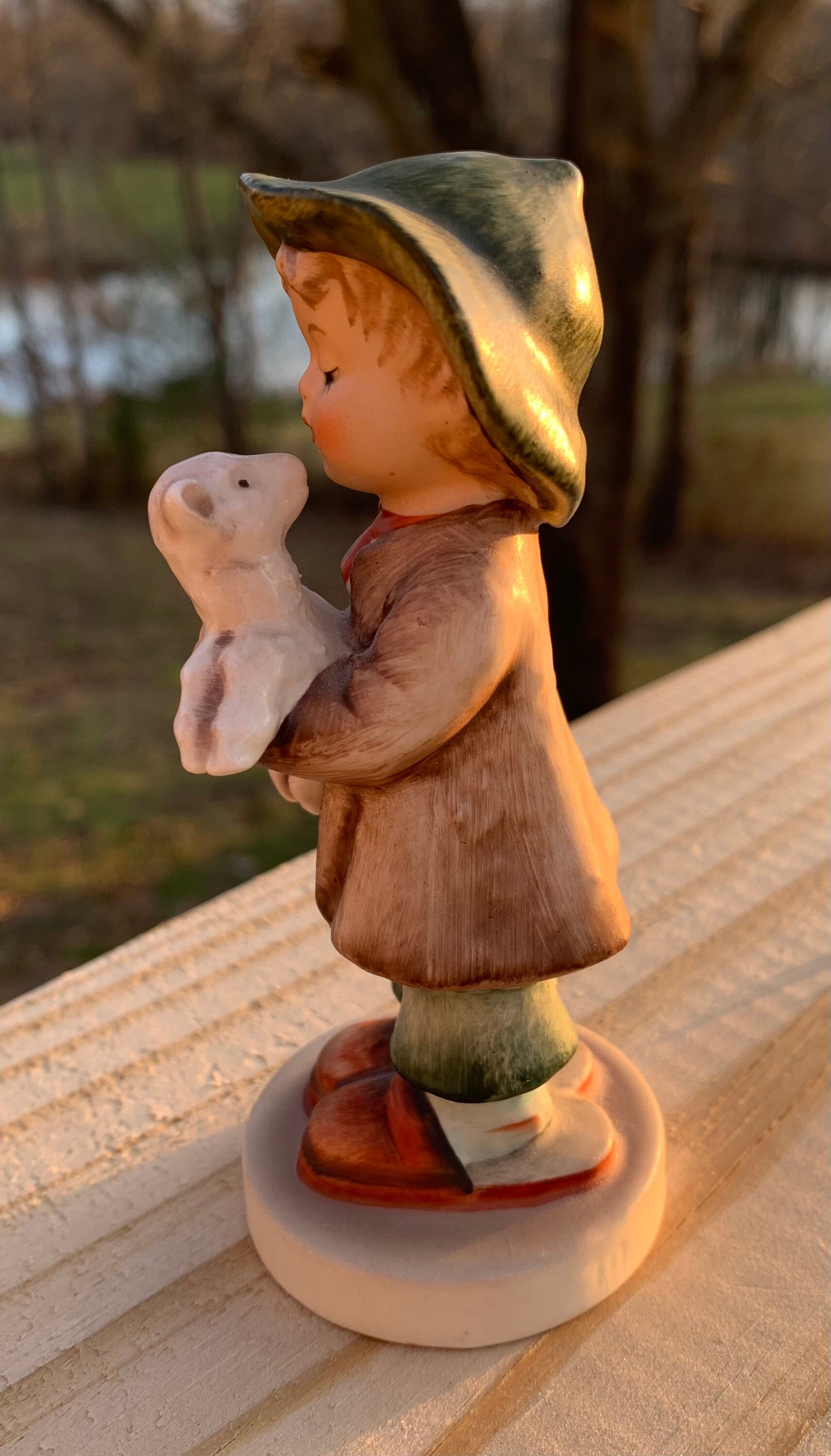 M J Hummel Signed Boy With Lamb Figurine Very Good Vintage Condition Made in W. Germany Etsy Australia