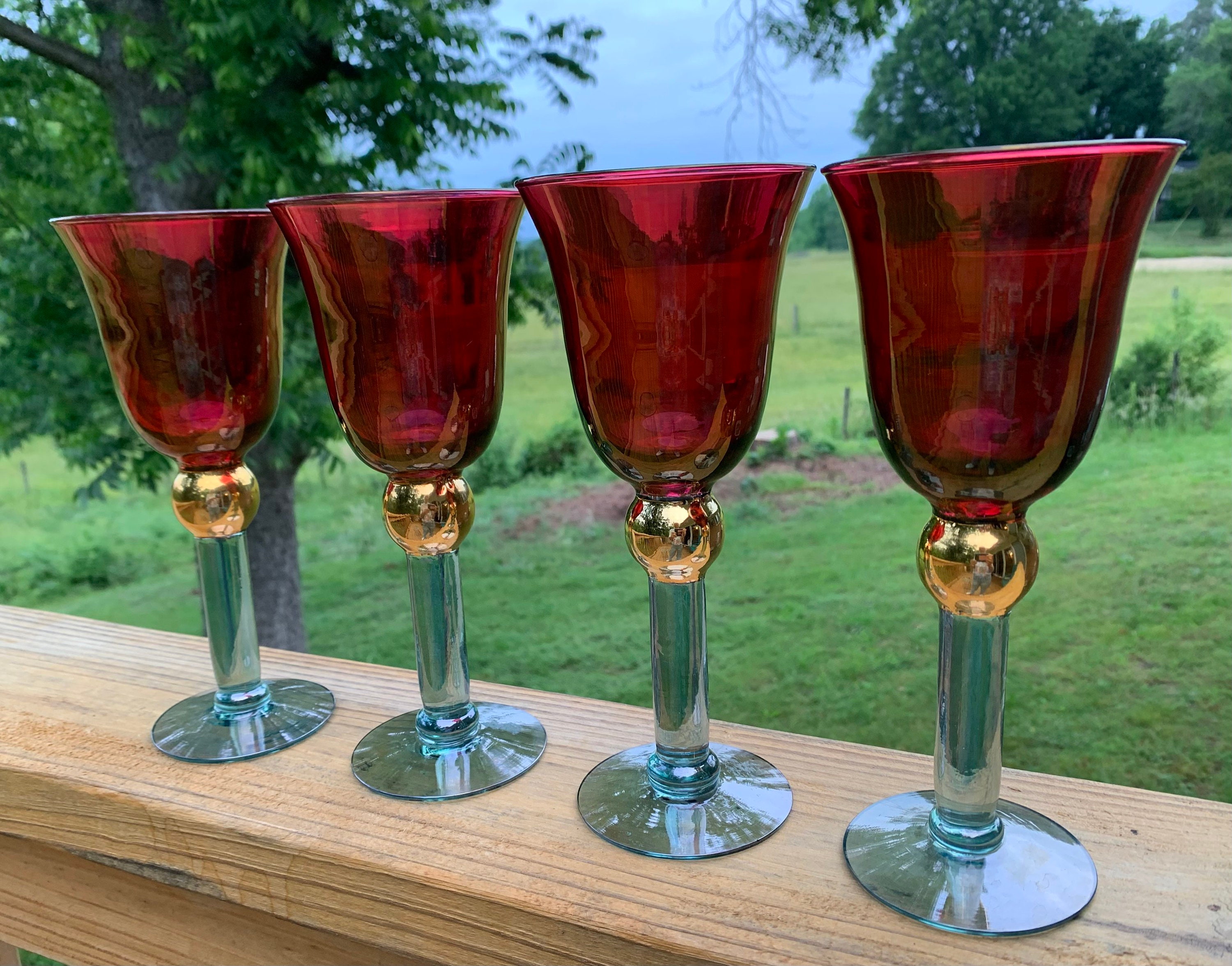 Stem Wine Glasses Sagaform Gold Club Cocktail Glasses Paired Drinkware