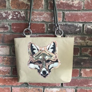 Fox Hunt Purse Equestrian Horse Handbag Purse Sequin Fox Tote