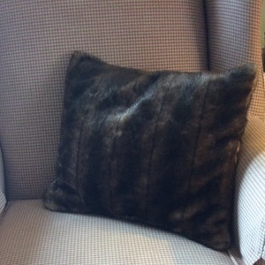 Fur Pillow Faux Mink Fur Pillow