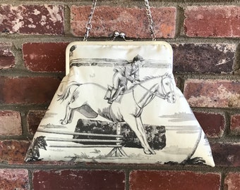 Ralph Lauren Horse Show Clutch Purse, Equestrian Style
