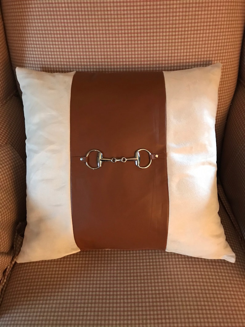 Equestrian Pillow Horse Pillow Horse Home Decor Horse Bit Etsy