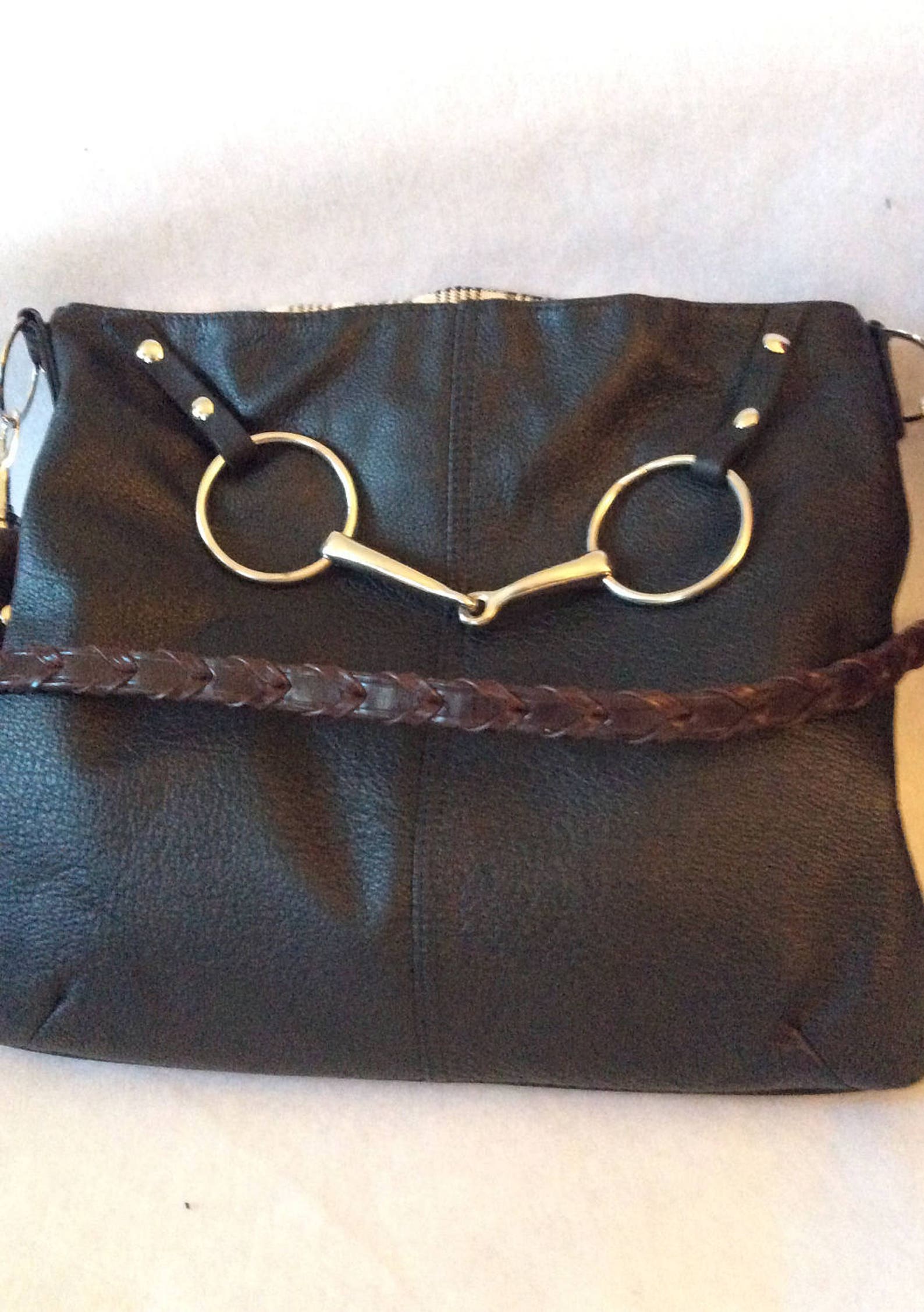 Leather Handbag Equestrian Purse Horse Bit Customized Etsy