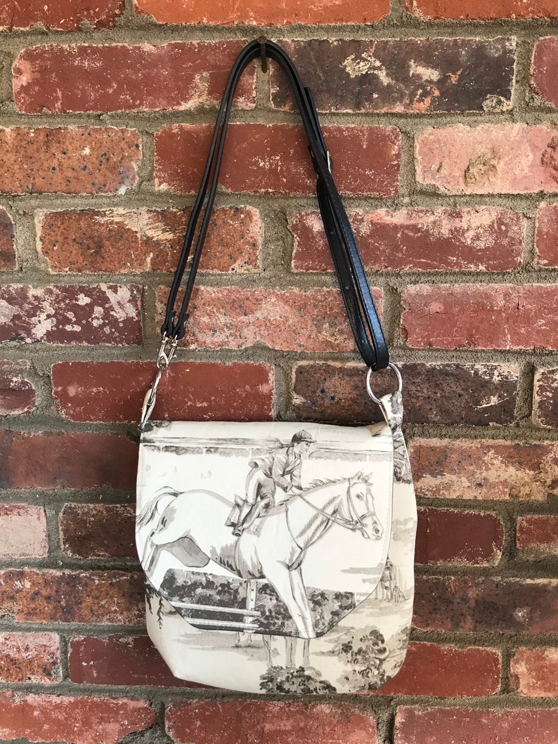 Horse Purse Equestrian Handbag Ralph Lauren Fabric Etsy