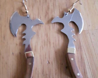 Battle ax earrings