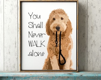 Goldendoodle Art Print, Unframed, Goldendoodle Wall Art, Goldendoodle Dog Gift, Goldendoodle Décor