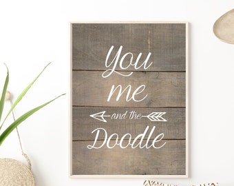 Doodle Dog Art Print, Unframed