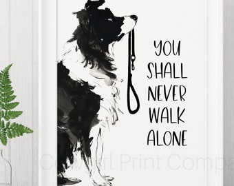 Border Collie Art Print, Unframed