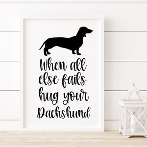 Dachshund Dog Print