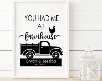 Personalized Farmhouse Art