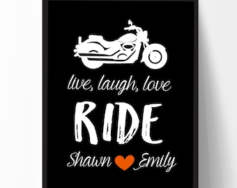 Motorcycle Art Personalized