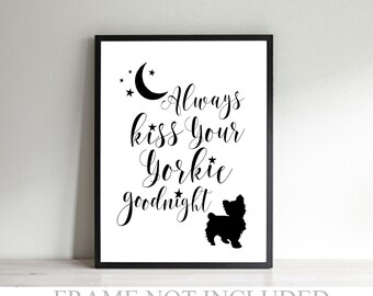 yorkie wall art