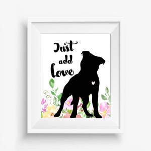 Pit Bull Art Print, Unframed